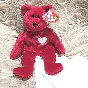 COLLECTIBLE BEANIE BABY VALENTINA BY TY WARNER WITH ERRORS ON TAG